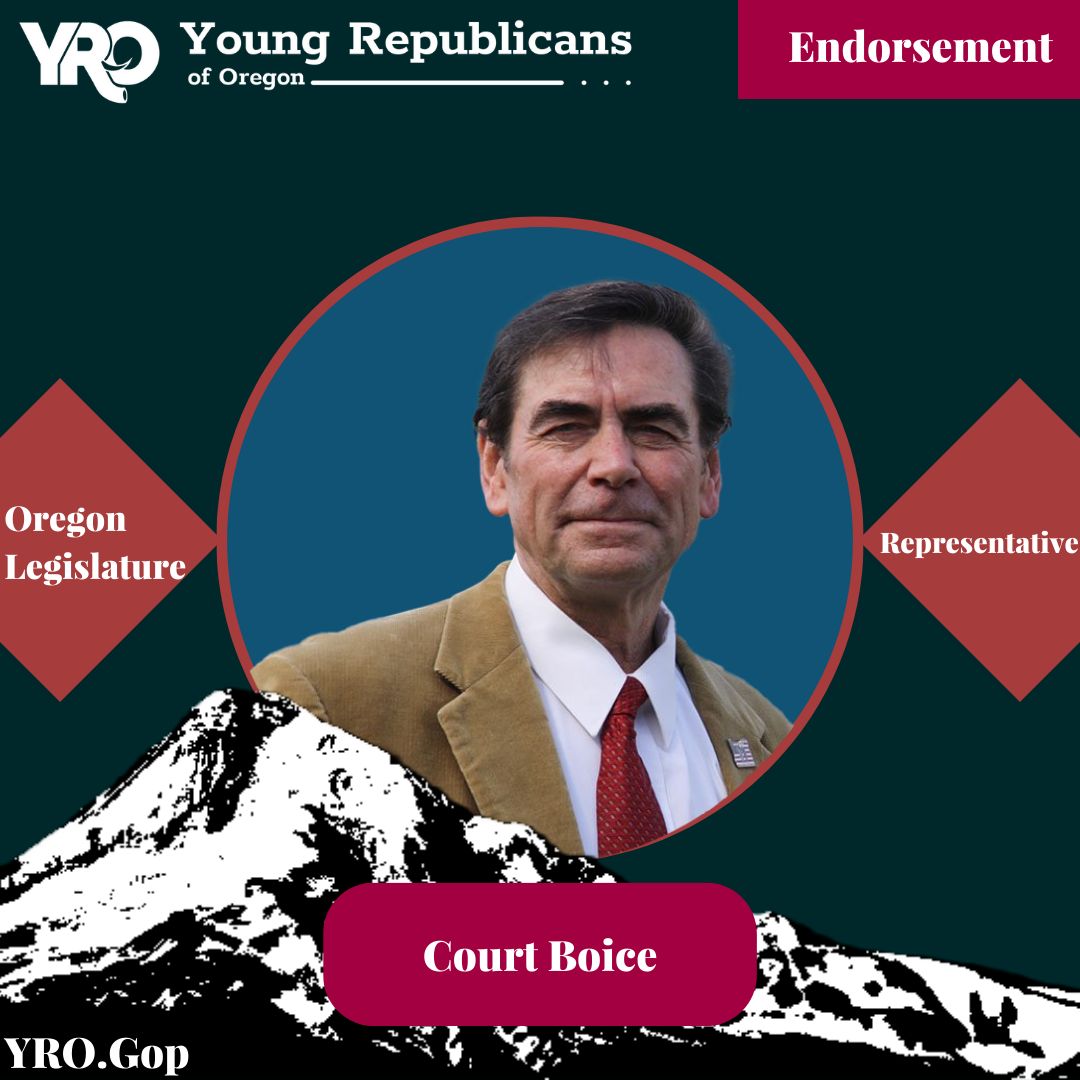 Young Republicans of Oregon Endorses State Representative Court Boice for Re-election